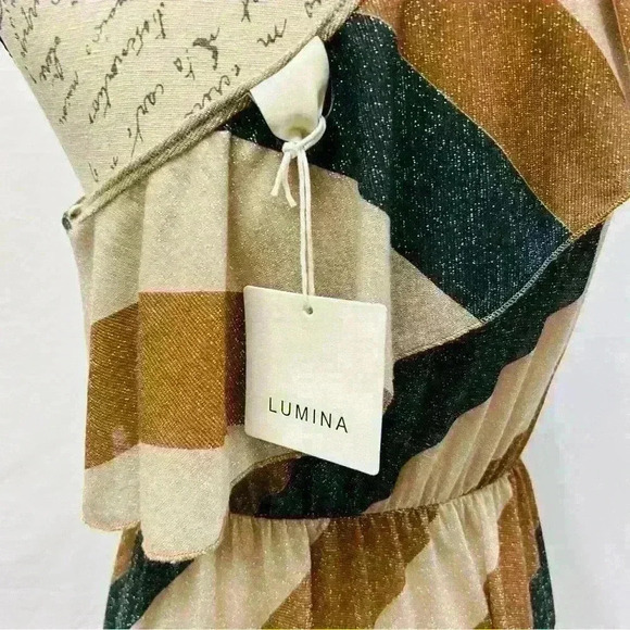 Lumina shimmering off the shoulder midi dress for women size 6 - Picture 10 of 13